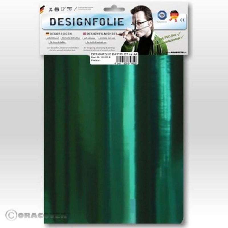 Foto van Oracover 50-103-b designfolie easyplot (l x b) 300 mm x 208 mm chroom-groen