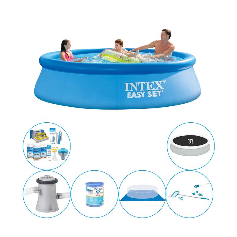 Foto van Intex easy set rond 305x76 cm - zwembad combinatie set