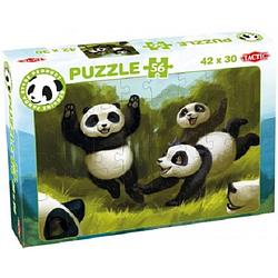 Foto van Tactic legpuzzel panda stars junior karton 56 stukjes