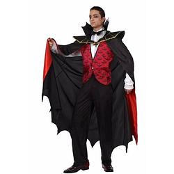 Foto van Halloween - vampier kostuum met mantel heren m/l - carnavalskostuums