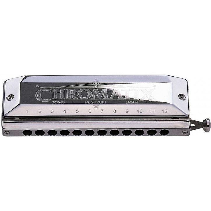 Foto van Suzuki chromatix s-scx-48-g chromatische mondharmonica g