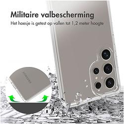 Foto van Accezz xtreme impact backcover voor samsung galaxy s25 ultra telefoonhoesje transparant