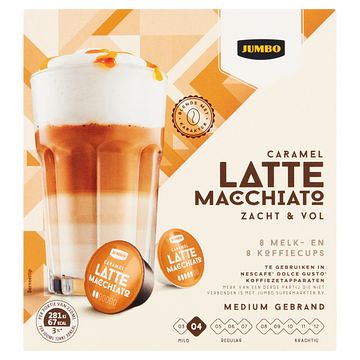 Foto van Jumbo latte macchiato caramel dolce gusto compatibles 16 cups