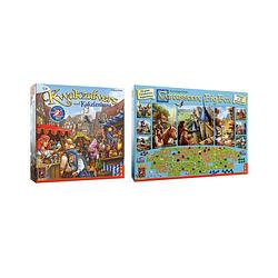 Foto van Spellenbundel - bordspel - 2 stuks - de kwakzalvers van kakelenburg & carcassonne big box 3