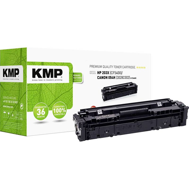 Foto van Kmp h-t246bx tonercassette enkel vervangt hp hp 203x (cf540x) zwart 3200 bladzijden compatibel toner