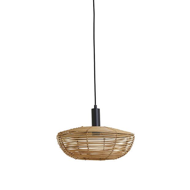 Foto van Light & living - hanglamp milan - 40x40x15 - bruin