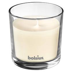 Foto van Bolsius geurkaars true scents vanilla 9,7 cm glas/wax wit