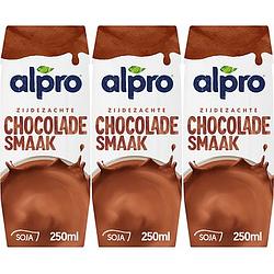 Foto van Alpro sojadrink chocolade smaak houdbaar 3 x 250ml bij jumbo