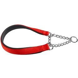 Foto van Ferplast hondenhalsband daytona 50 x 2 cm staal/nylon rood