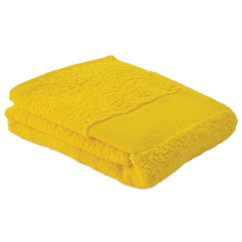 Foto van Arowell sporthanddoek fitness handdoek 130 x 30 cm - 500 gram - geel - 3 stuks