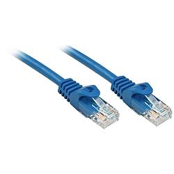 Foto van Lindy 48170 rj45 netwerkkabel, patchkabel cat 6 u/utp 0.3 m blauw 1 stuk(s)