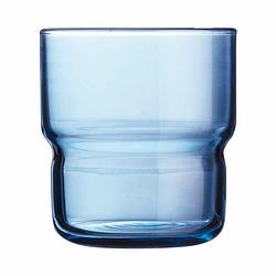 Foto van Glas arcoroc log bruhs blauw glas 6 onderdelen 220 ml