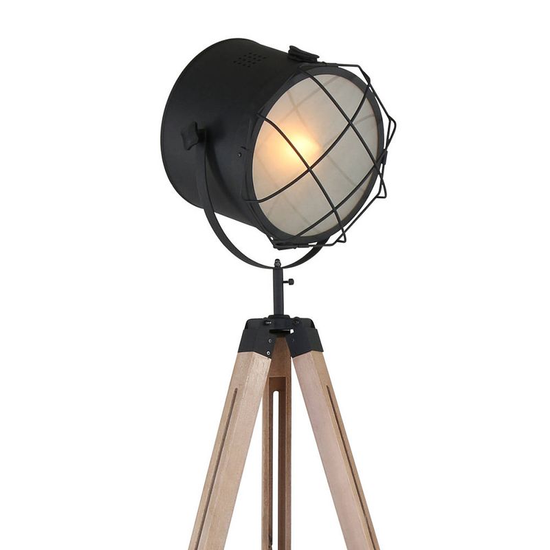 Foto van Mexlite dyce vloerlamp zwart