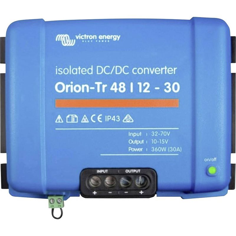 Foto van Victron energy orion-tr 48/12-30a dc/dc-converter 48 v/dc - 12 v/dc/40 a 430 w