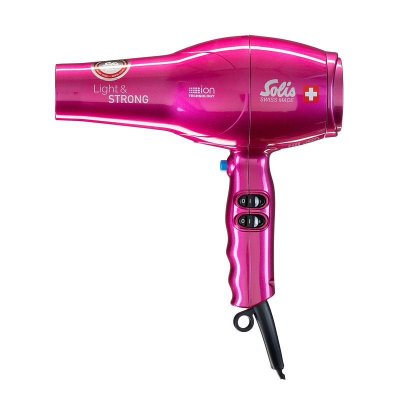 Foto van Solis light & strong 442 haardroger professional - föhn - roze