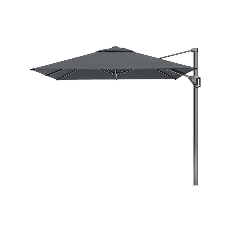 Foto van Platinum voyager vierkante zweefparasol t1 2,5x2,5 m. - antraciet