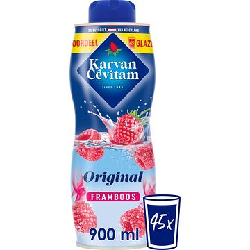 Foto van Karvan cevitam framboos original siroop, 900ml bij jumbo