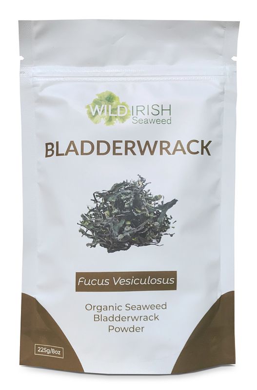 Foto van Wild irish seaweed biologisch bladderwrack poeder