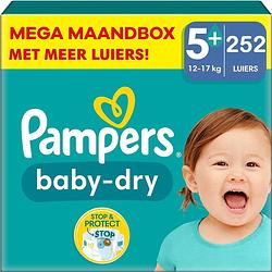 Foto van Pampers - baby dry - maat 5+ - mega maandbox- 252 luiers