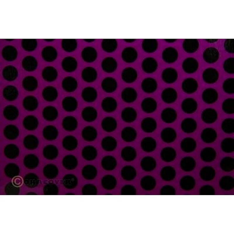 Foto van Oracover 41-015-071-002 strijkfolie fun 1 (l x b) 2 m x 60 cm violet-zwart (fluorescerend)