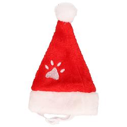 Foto van Kerstmuts - voor katten/kleine hondjes - rood - polyester - kerstmutsen
