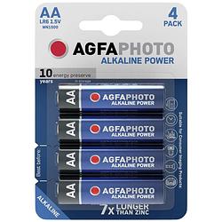 Foto van Agfaphoto lr06 aa batterij (penlite) alkaline 1.5 v 4 stuk(s)