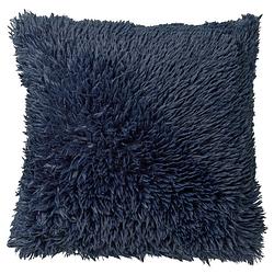 Foto van Dutch decor fluffy - sierkussen unikleur insignia blue 45x45 cm - blauw - blauw