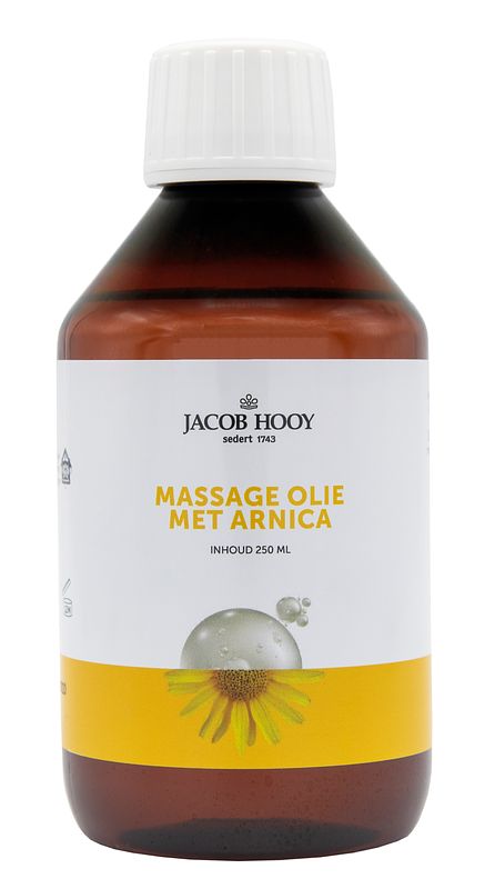 Foto van Jacob hooy massage olie arnica 250ml