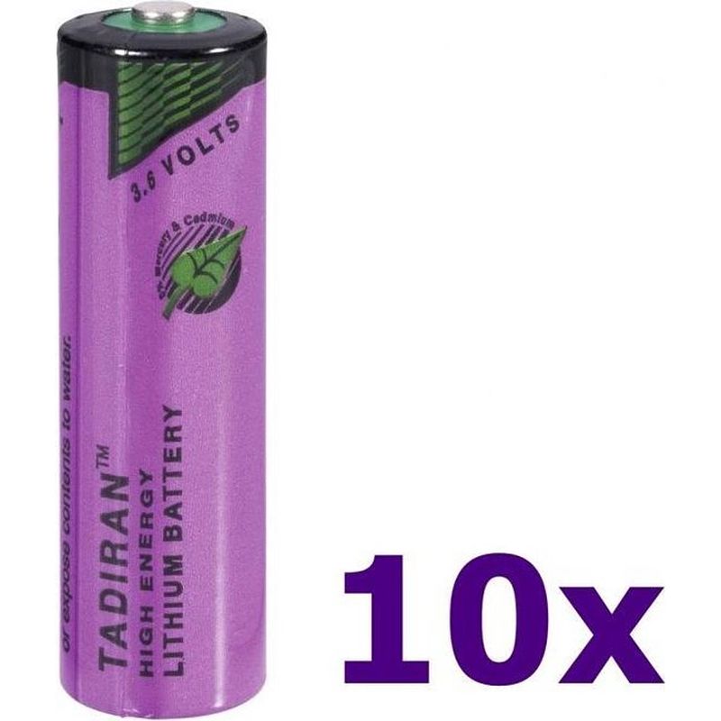 Foto van 10 stuks - tadiran sl-760 aa lithium batterij 3.6v