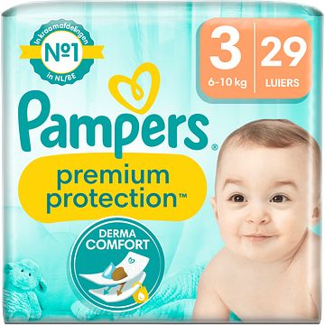 Foto van Pampers premium protection maat 3, x29 luiers bij jumbo