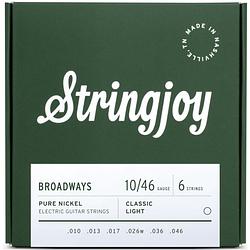 Foto van Stringjoy broadways 6s classic light 10-46 snarenset voor elektrische gitaar