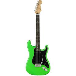 Foto van Fender limited edition player stratocaster neon green eb elektrische gitaar