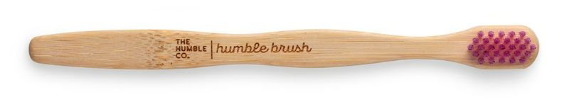 Foto van Humble brush tandenborstel bamboe kids paars