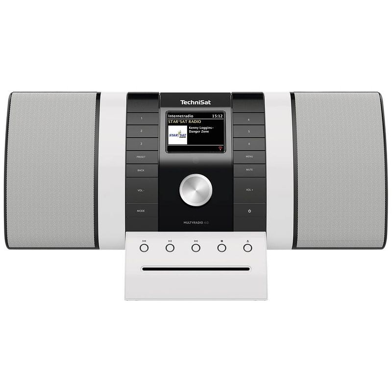 Foto van Technisat multyradio 4.0 internetradio met cd-speler internet, dab+, vhf (fm) aux, bluetooth, cd, dab+, internetradio, fm, usb, wifi accu laadfunctie, incl.