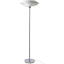 Foto van Dyberg larsen staande lamp dl45 45 x 146 cm g9 staal 5w wit