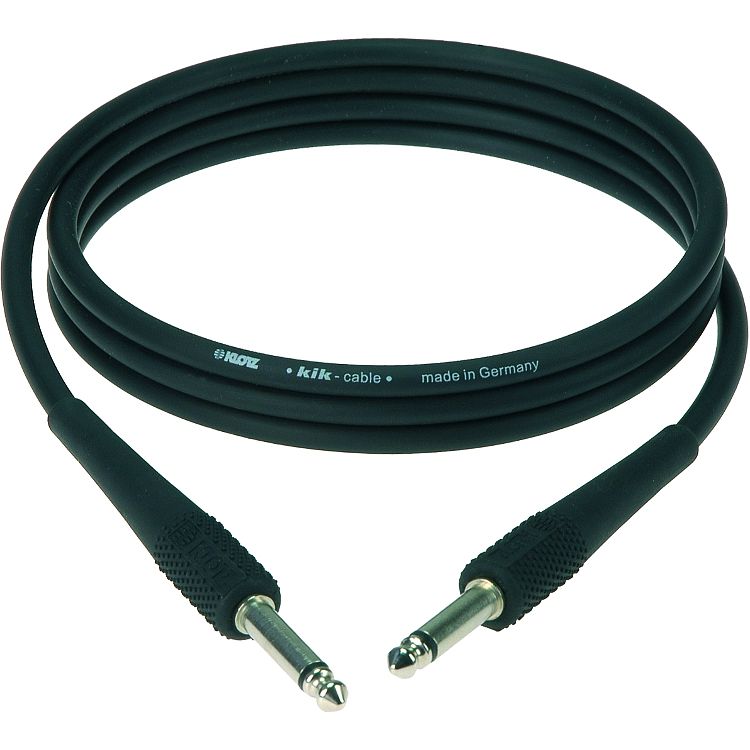 Foto van Klotz kik1.5ppsw jack 2p - jack 2p 1.5 meter instrumentenkabel zwart