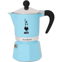 Foto van Bialetti rainbow koffiezetapparaat - lichtblauw - 3 kopjes