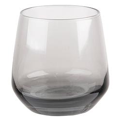 Foto van Clayre & eef waterglas 310 ml grijs glas drinkbeker drinkglas grijs drinkbeker drinkglas