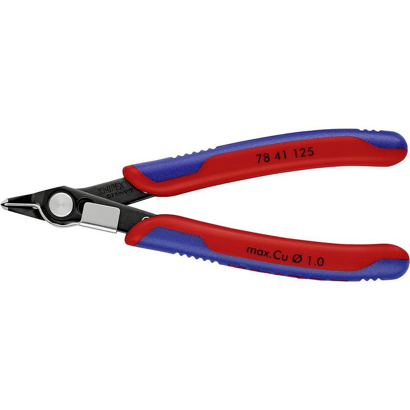 Foto van Knipex super-knips 78 41 125 elektronica en fijnmechanica printtang zonder facet 125 mm