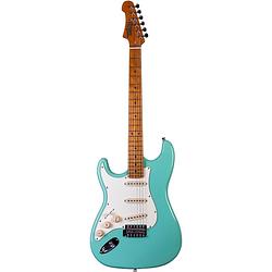 Foto van Jet guitars js-300 sea foam green left-handed linkshandige elektrische gitaar