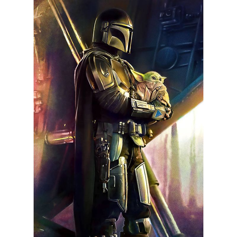 Foto van Komar mandalorian savior vlies fotobehang 200x280cm 4-banen