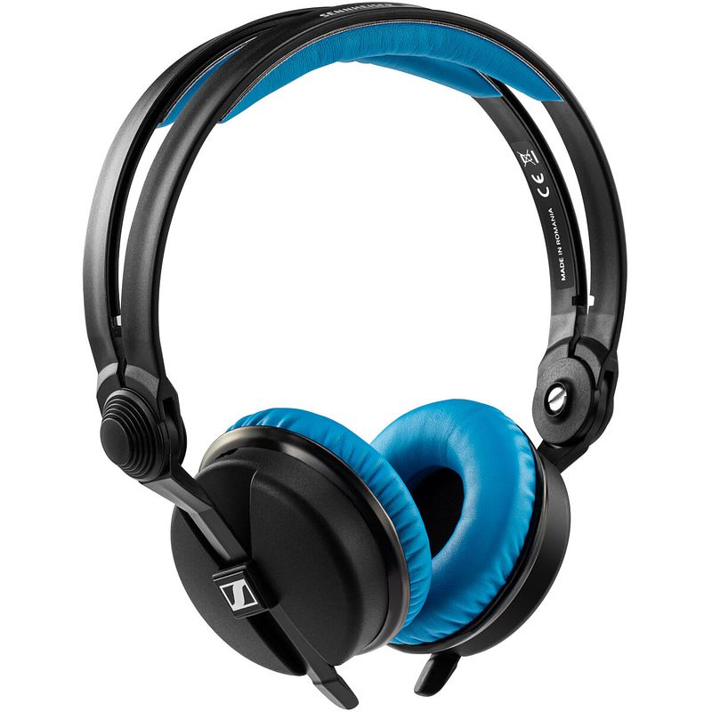 Foto van Zomo hd 25 earpad set pu blue kunstlederen hoofd- en oorkussens voor sennheiser hd 25