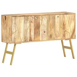 Foto van Vidaxl dressoir 118x30x75 cm massief mangohout