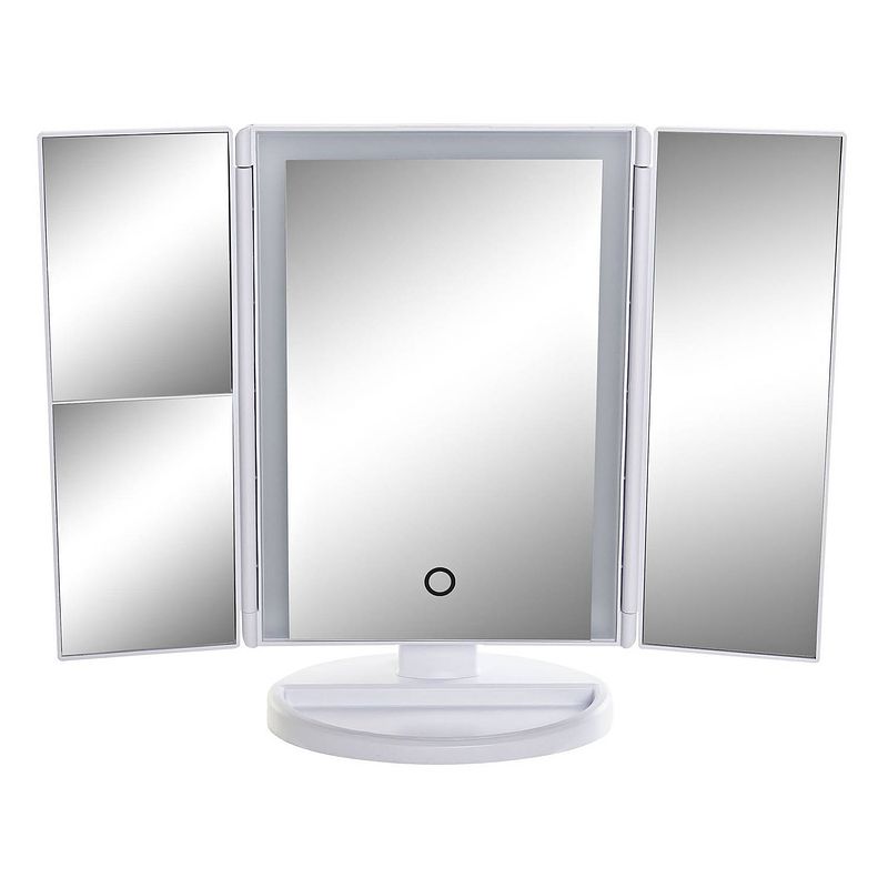Foto van Badkamerspiegel / make-up spiegel met led verlichting 34 x 11 x 28 - make-up spiegeltjes