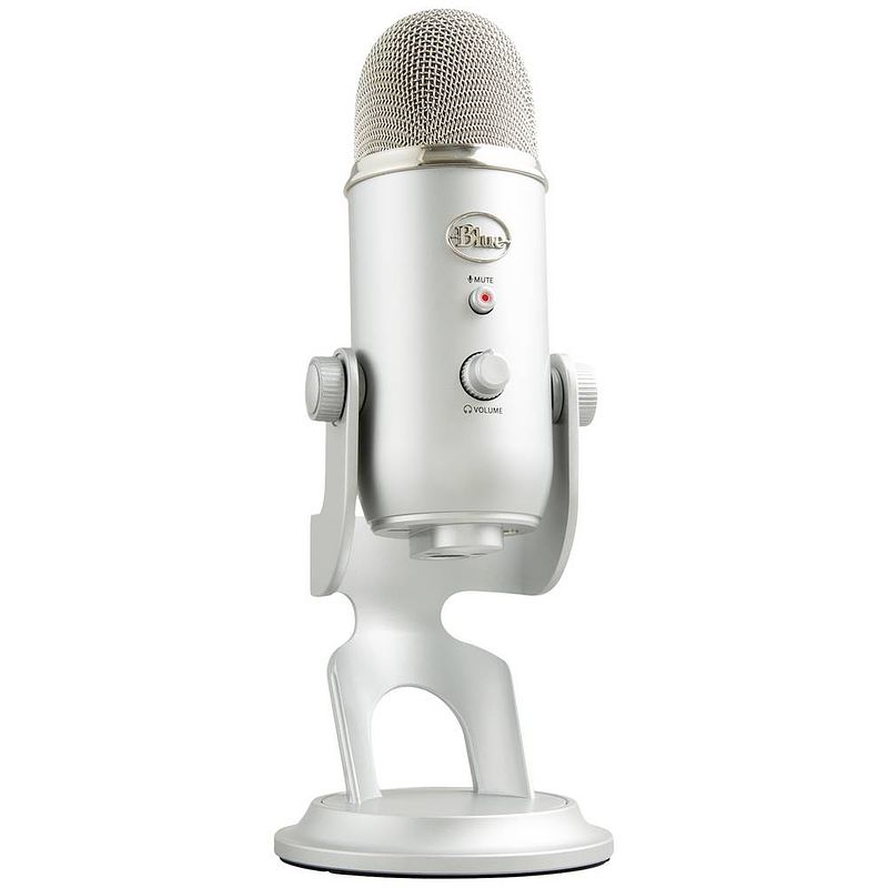Foto van Blue microphones yeti pc-microfoon zilver kabelgebonden, usb