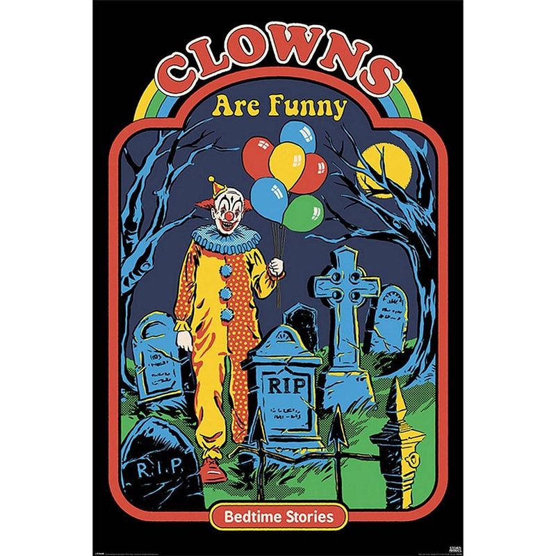 Foto van Pyramid steven rhodes clowns are funny poster 61x91,5cm