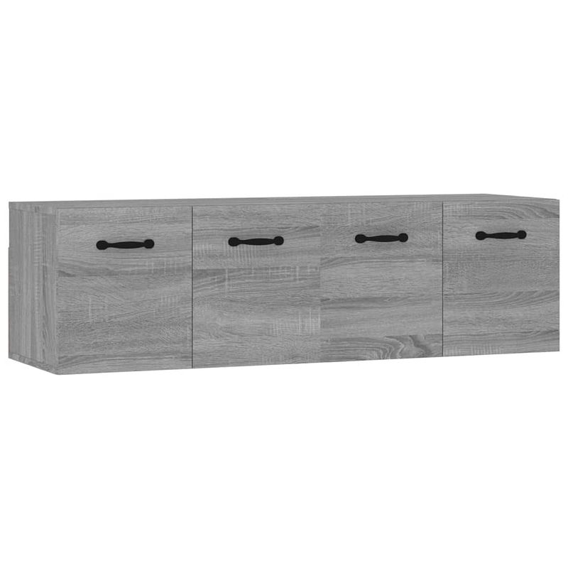 Foto van The living store wandkast - hangkast - 80 x 35 x 36.5 cm - grijs sonoma eiken