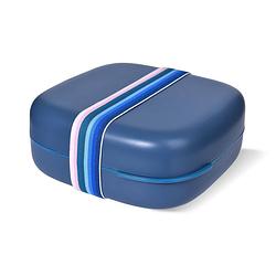 Foto van Hip - obp bento box met elastiek 1,3 liter - gerecycled kunststof - blauw