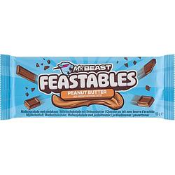 Foto van Feastables mrbeast melk chocolade reep met pindakaas bij jumbo