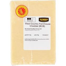 Foto van Jumbo west country farmhouse cheddar kaas ca. 125g